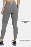 Zelocity Mid Rise High Quality Stretch Leggings - Grey Blue — thumbnail 7
